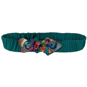 Vintage Women’s Green Elastic Belt.